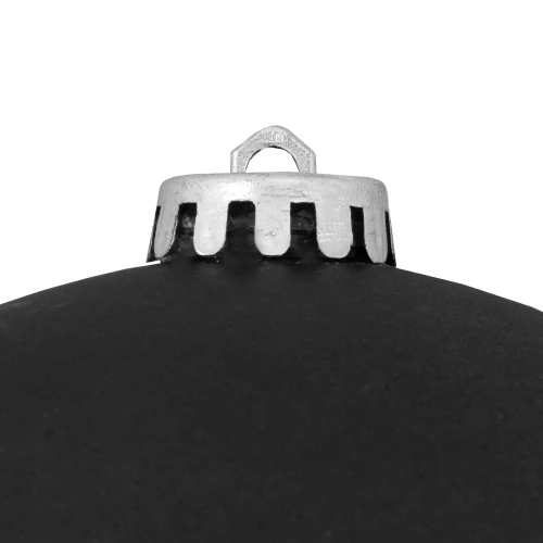 Northlight 10" Jet Black Shatterproof Matte Christmas Ball Ornament (250mm) - Image 2
