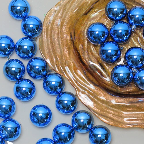 Northlight 60ct Lavish Blue Shatterproof Shiny Christmas Ball Ornaments 2.5" (60mm) - Image 2