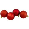 Northlight 60ct Red Shatterproof 4-Finish Christmas Ball Ornaments 2.5" (60mm)