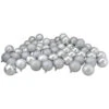Northlight 96ct Silver Shatterproof 4 Finish Christmas Ball Ornaments 1.5" (40mm)