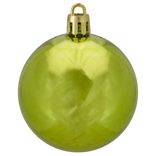 Northlight 60ct Kiwi Green Shatterproof Shiny Christmas Ball Ornaments 2.5" (60mm) - Image 3