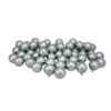 Northlight 60ct Gray Shatterproof Shiny Christmas Ball Ornaments 2.5" (60mm)