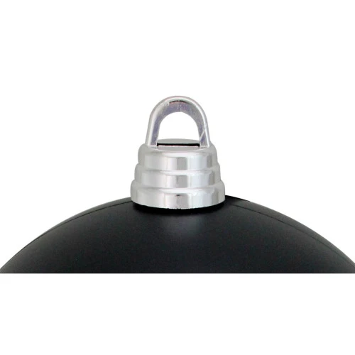 Northlight Matte Jet Black Shatterproof Christmas Ball Ornament 12" (300mm) - Image 2