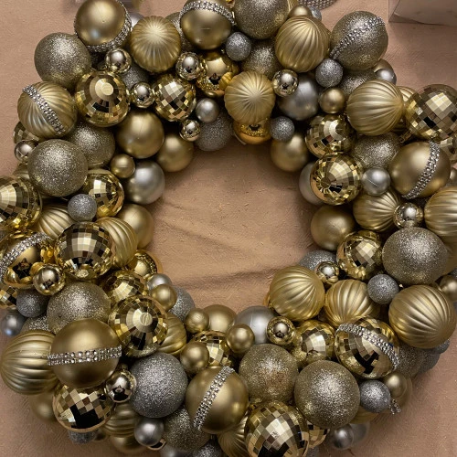 Northlight 100ct Champagne Gold Shatterproof 3-Finish Christmas Ball Ornaments 2.5" (60mm) - Image 3