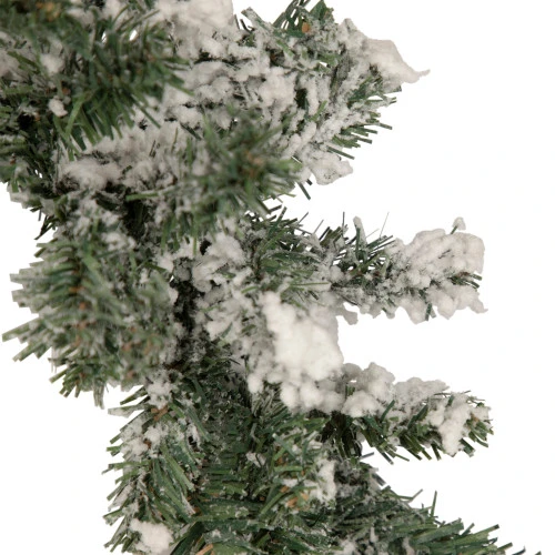 Northlight 9' X 10" Flocked Pine Artificial Christmas Garland - Unlit - Image 3