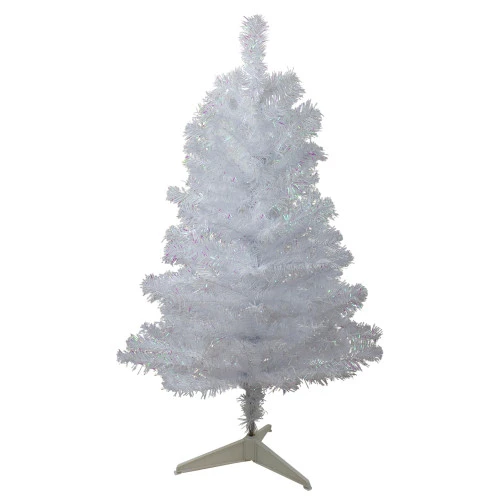 Northlight 3' White Iridescent Pine Artificial Christmas Tree - Unlit