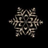 Northlight 16" White Lighted Snowflake Christmas Window Silhouette