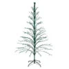 Northlight 6' Pre-Lit Green Cascade Twig Tree Christmas Outdoor Decor - Green Lights