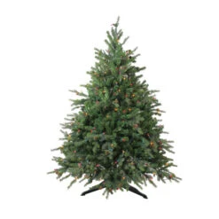 Northlight 4.5' Pre-Lit Full Hunter Fir Artificial Christmas Tree - Multicolor Lights