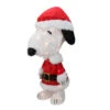 Northlight 24" Pre-Lit Peanuts Snoopy In Santa Suit Christmas Outdoor Decor - Clear Lights
