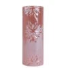 Northlight 6.5" Tall Pearly Pink Snowflake Christmas Candle Holder