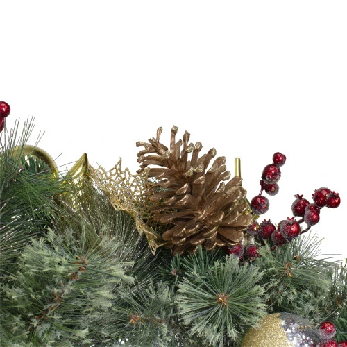Northlight 6' X 1" Foliage Pinecones And Berries Artificial Christmas Garland - Unlit - Image 3