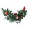 Northlight 26" Red Pine Cone And Ornaments Artificial Christmas Swag - Unlit