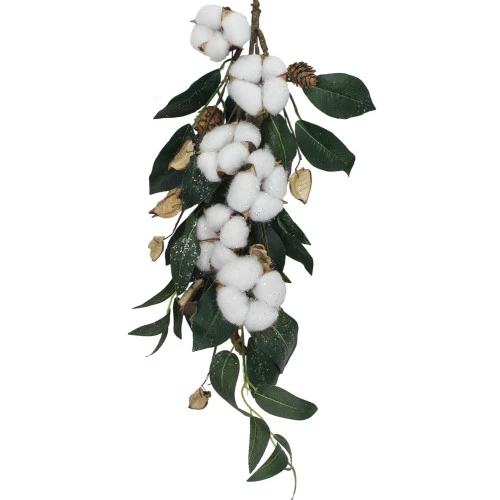 Northlight 21" Pinecone Foliage Artificial Christmas Teardrop Swag - Unlit - Image 3