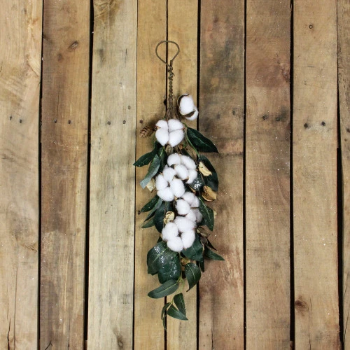 Northlight 21" Pinecone Foliage Artificial Christmas Teardrop Swag - Unlit - Image 2