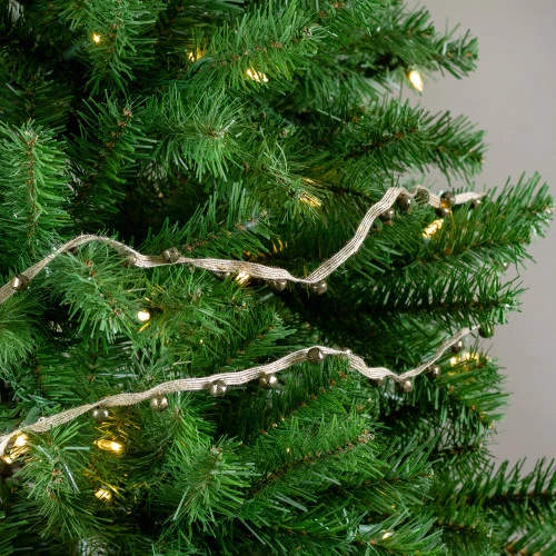 Northlight 6.5" Brown Traditional Bell Artificial Christmas Garland - Unlit - Image 2