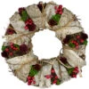 Northlight Natural Twig And Birch Wood Pine Cone Artificial Christmas Wreath - 13-Inch, Unlit