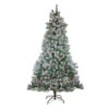 Northlight 6.5' Pre-Lit Medium Flocked Winema Pine Artificial Christmas Tree - Clear Lights