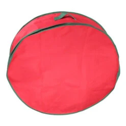 Northlight 24” Red And Green Christmas Wreath Storage Bag