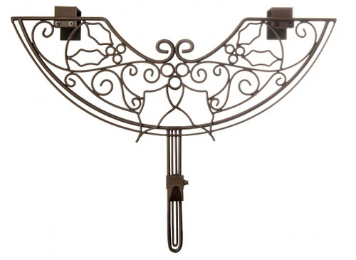 Northlight 24" Brown Holly Berry Design Adjustable Decorative Christmas Wreath Hanger