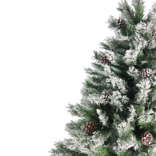 Northlight 6' Medium Flocked Angel Pine Artificial Christmas Tree - Unlit - Image 4
