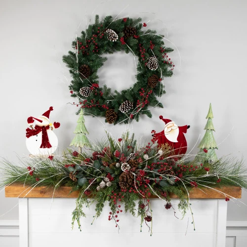 Northlight Mixed Eden Pine Artificial Christmas Wreath, 30-Inch, Unlit - Image 2