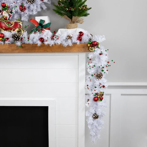 Northlight 100' X 8" Commercial Length White Canadian Pine Artificial Christmas Garland, Unlit - Image 3