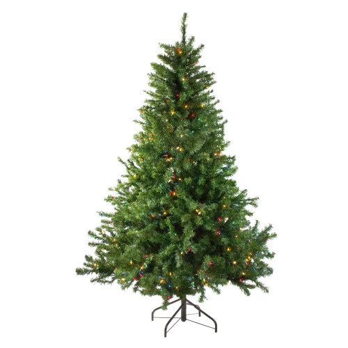 Northlight 5' Pre-Lit Medium Canadian Pine Artificial Christmas Tree - Multicolor Lights