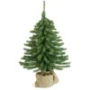 Northlight 18" Potted Downswept Mini Village Pine Medium Artificial Christmas Tree, Unlit