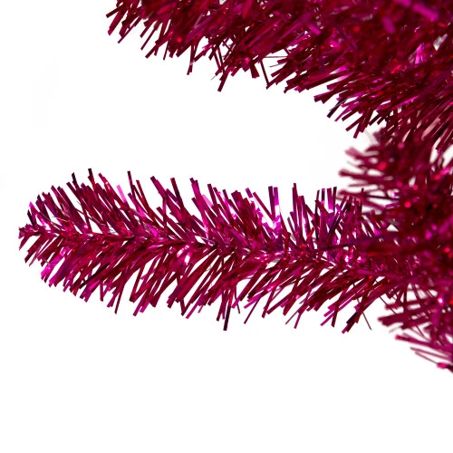 Northlight 9' Metallic Pink Tinsel Artificial Christmas Tree - Unlit - Image 2