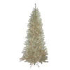 Northlight 9' Pre-Lit Metallic Platinum Artificial Tinsel Christmas Tree - Clear Lights