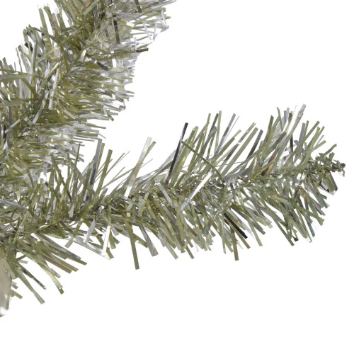 Northlight 9' X 12" Metallic Champagne Gold Artificial Christmas Tinsel Garland - Unlit - Image 2