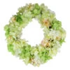 Northlight Hydrangea Twig Artificial Floral Wreath, Yellow 15-Inch