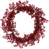 Northlight Red Berry With Frosted Accents Artificial Christmas Wreath, 18-Inch, Unlit