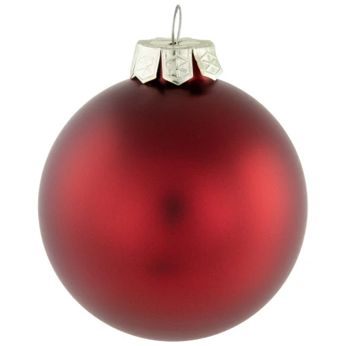 Northlight 72ct Red And Gold Matte Glass Christmas Ball Ornaments 4" (100mm) - Image 5