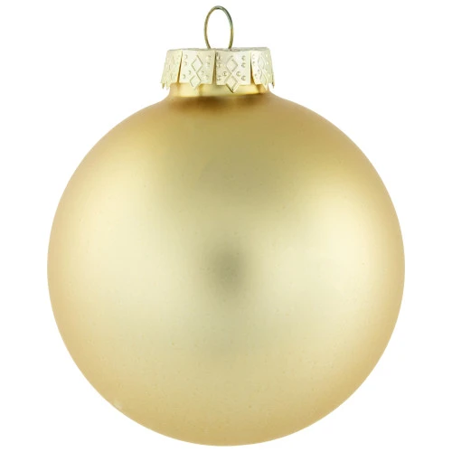 Northlight 72ct Red And Gold Matte Glass Christmas Ball Ornaments 4" (100mm) - Image 6