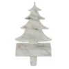 Northlight 8" White And Black Marbled Christmas Tree Stocking Holder