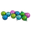 Northlight 10ct Green And Blue Matte Glass Christmas Ball Ornaments 1.75" (45mm)
