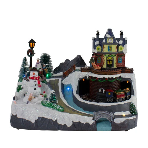 Northlight 10" LED Lighted Animated Train Christmas Village