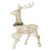 Northlight 25.5" Gold Lighted Prancing Reindeer Christmas Outdoor Decoration