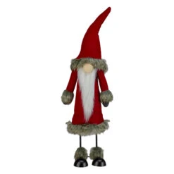 Northlight 17" Red And White Santa Gnome Christmas Figurine