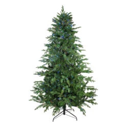 Northlight 7.5' Pre-Lit Medium Ashland Sitka Spruce Artificial Christmas Tree - Multicolor LED Lights