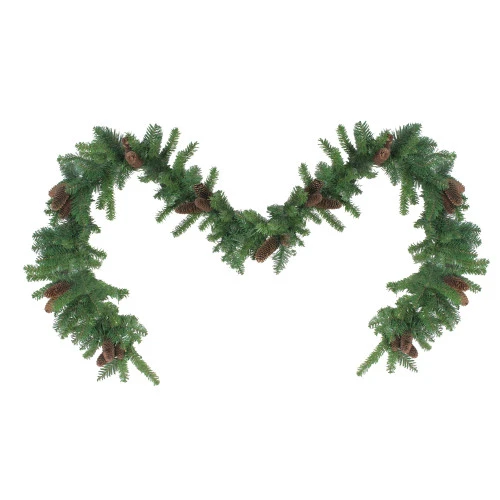 Northlight 9' X 14" Dakota Red Pine Artificial Christmas Garland - Unlit - Image 3