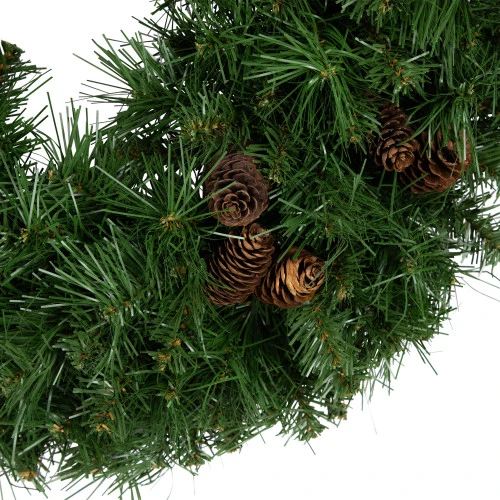 Northlight Dakota Red Pine Artificial Christmas Wreath With Pine Cones - 24-Inch, Unlit - Image 4