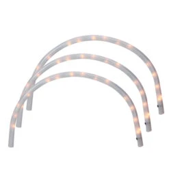 Northlight Pack Of 3 Clear Lighted Christmas Arch Pathway Markers 20"