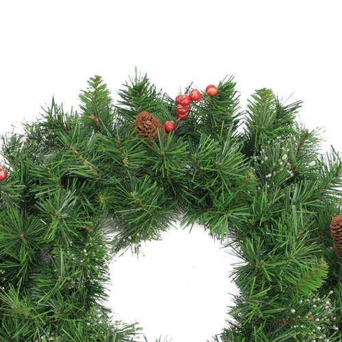 Northlight Iced Mixed Pine Berries And Pinecones Artificial Christmas Wreath - 24-Inch, Unlit - Image 2