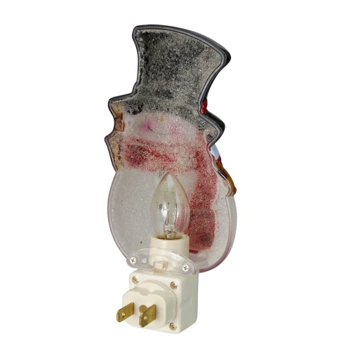 Northlight 6" Beaded Snowman With Top Hat Christmas Night Light - Image 4