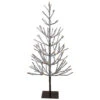 Northlight 4' Pre-Lit LED Brown Artificial Christmas Tree With Icicle Lights- Clear Lights