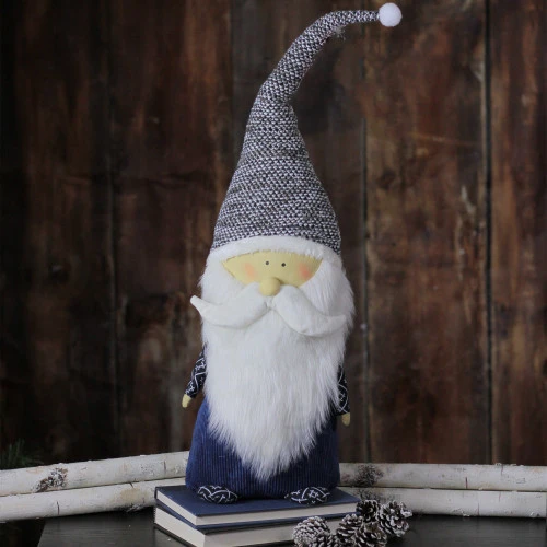 Northlight 27.5" Blue And Gray Standing Santa Gnome Tabletop Decor - Image 3