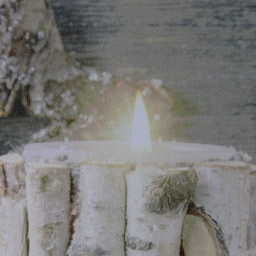 Northlight Country Rustic Winter Christmas LED Lighted Canvas Wall Art 23.5" X 15.5" - Image 2